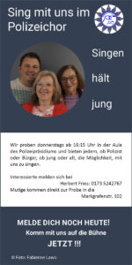 Flyer Neue Sänger