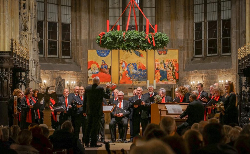 Der Polizeichor beim Weihnachtskonzert 2025